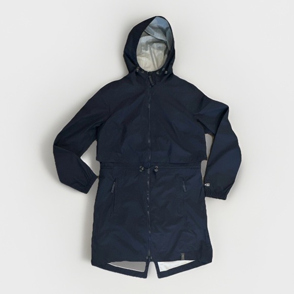 LL Bean Women's Meridan Rain Coat, Carbon Navy, Large, New - Picture 2 of 9